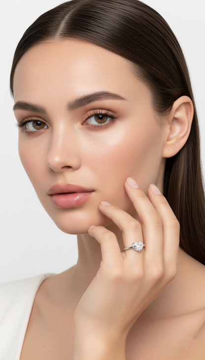 Anillo de corazón etéreo