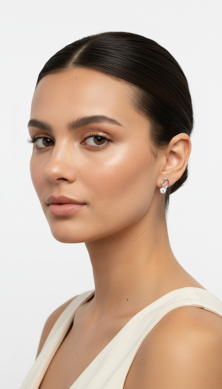 Gleaming Heartbeat Earrings