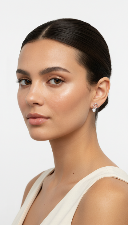 Gleaming Heartbeat Earrings