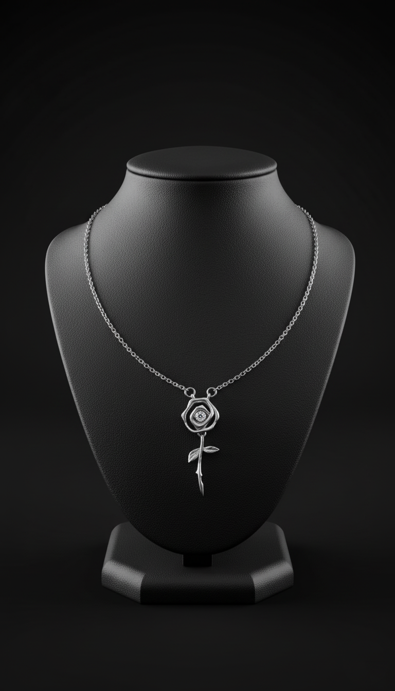 Romantisk Rosett Halsband