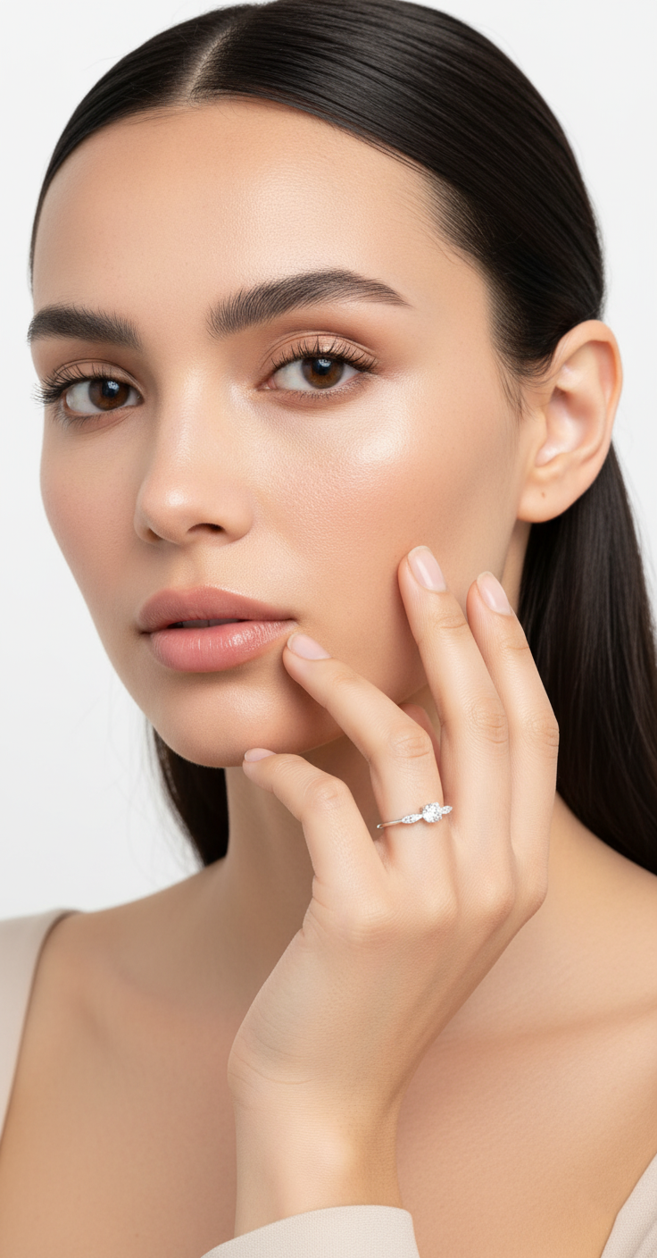 Prestigioso anillo brillante