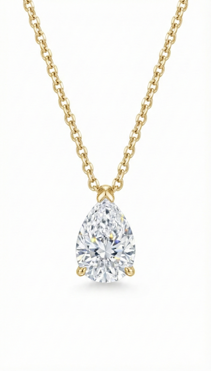 Moonlit Teardrop Necklace