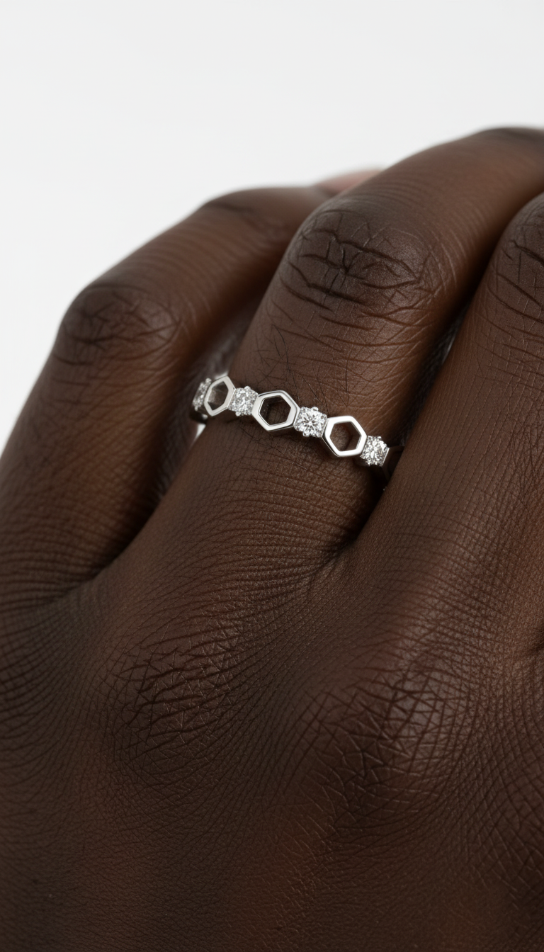 Glittrande prakt ring