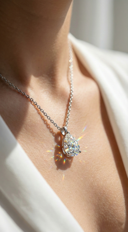Moonlit Teardrop Necklace