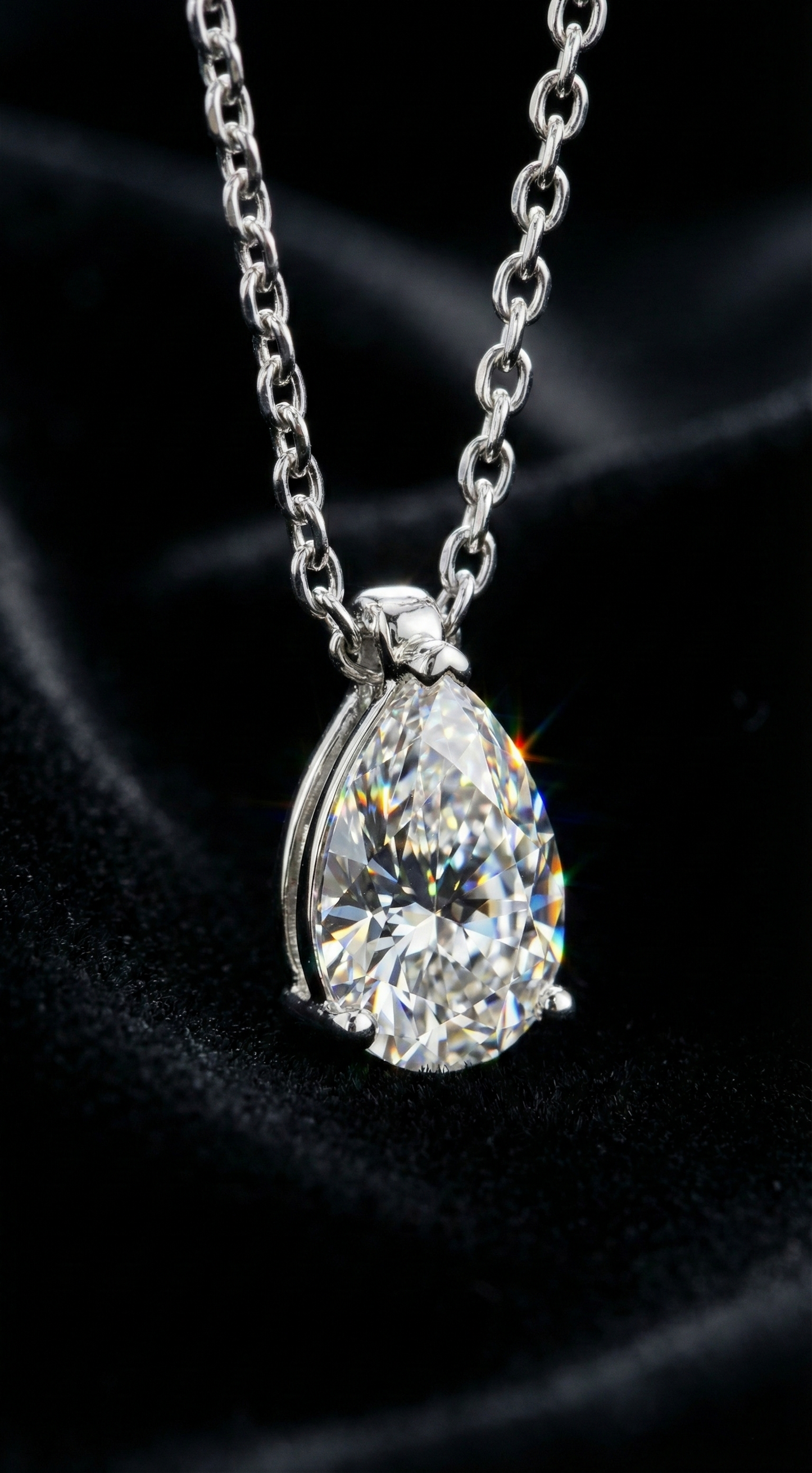 Moonlit Teardrop Necklace