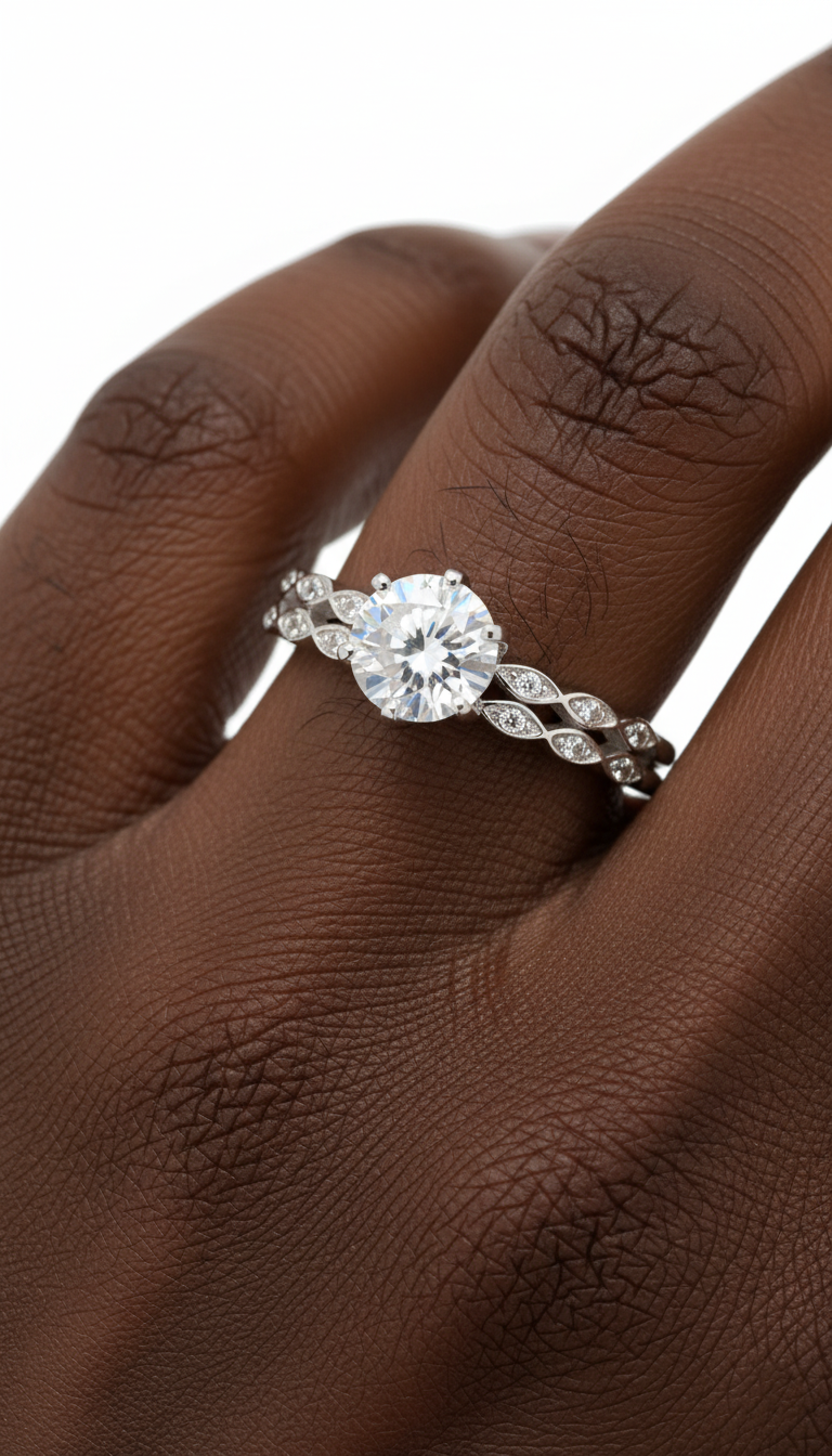 Celestial Solitaire Ring
