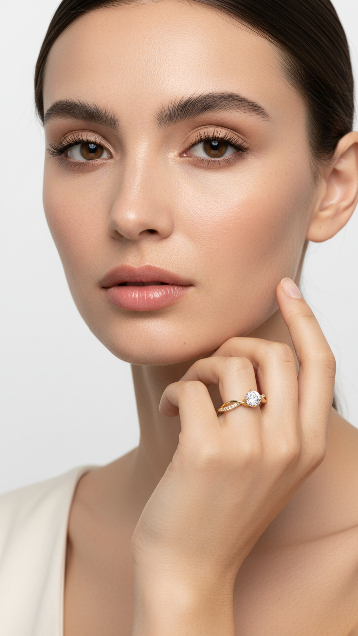 Twirling Brilliance Ring