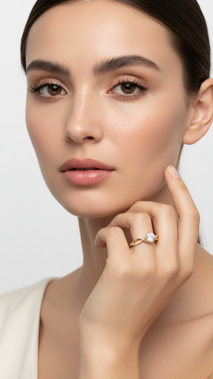 Twirling Brilliance Ring