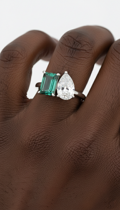 Smaragd Eleganz Ring