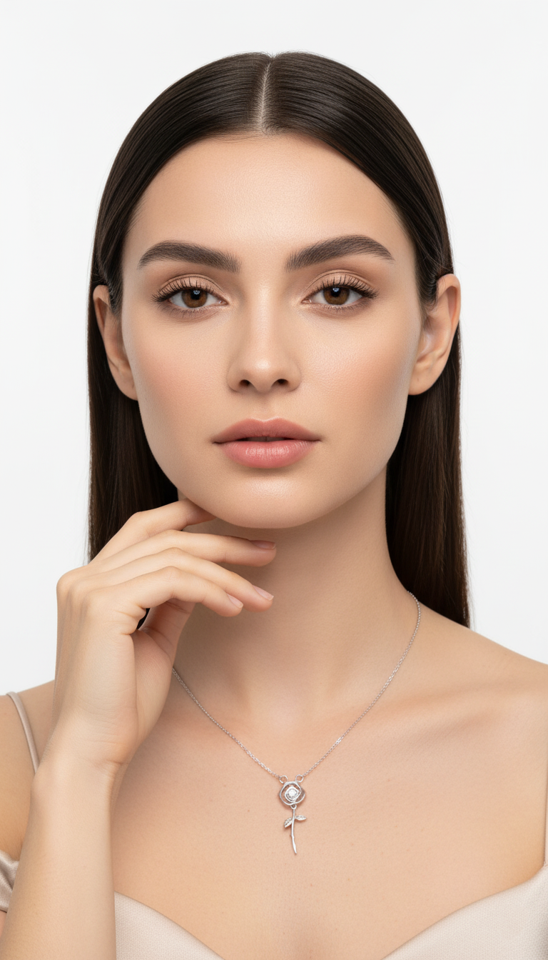 Romantisk Rosett Halsband