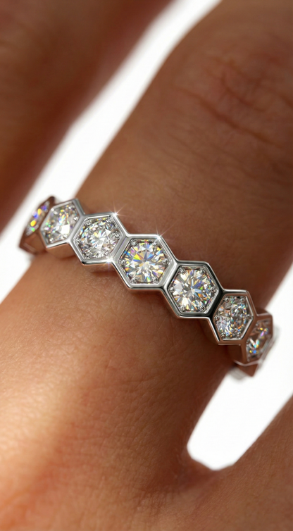 Hexa Hours Ring