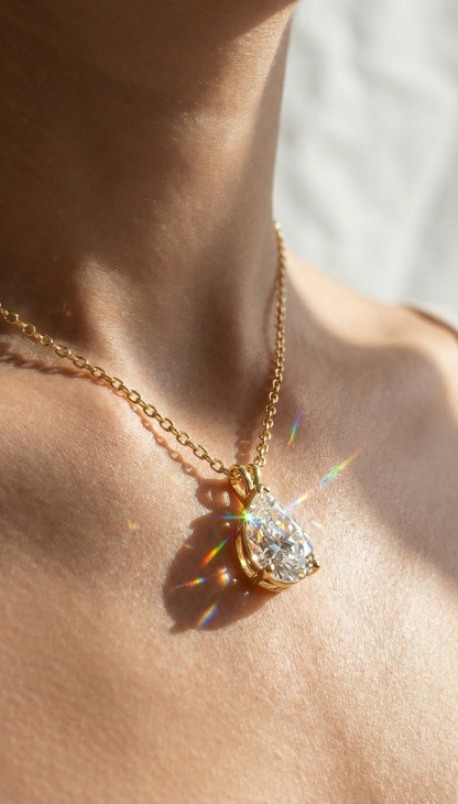 Moonlit Teardrop Necklace