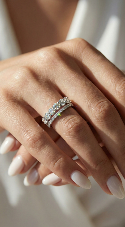 Crystal Cascade Ring