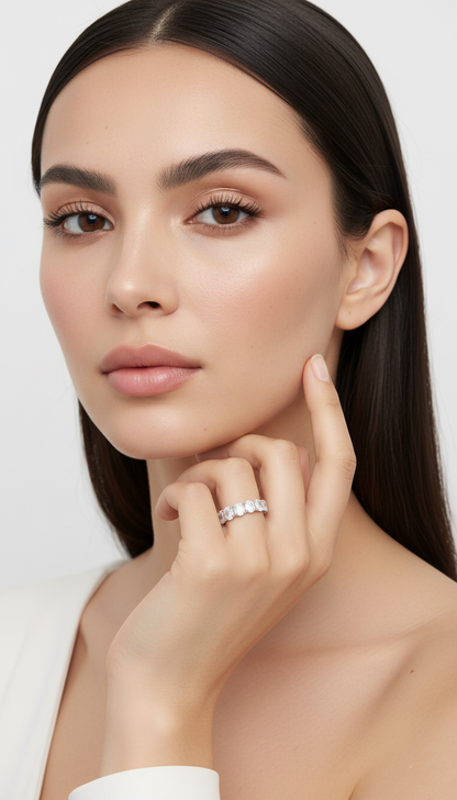 Moonstone Orbit Ring