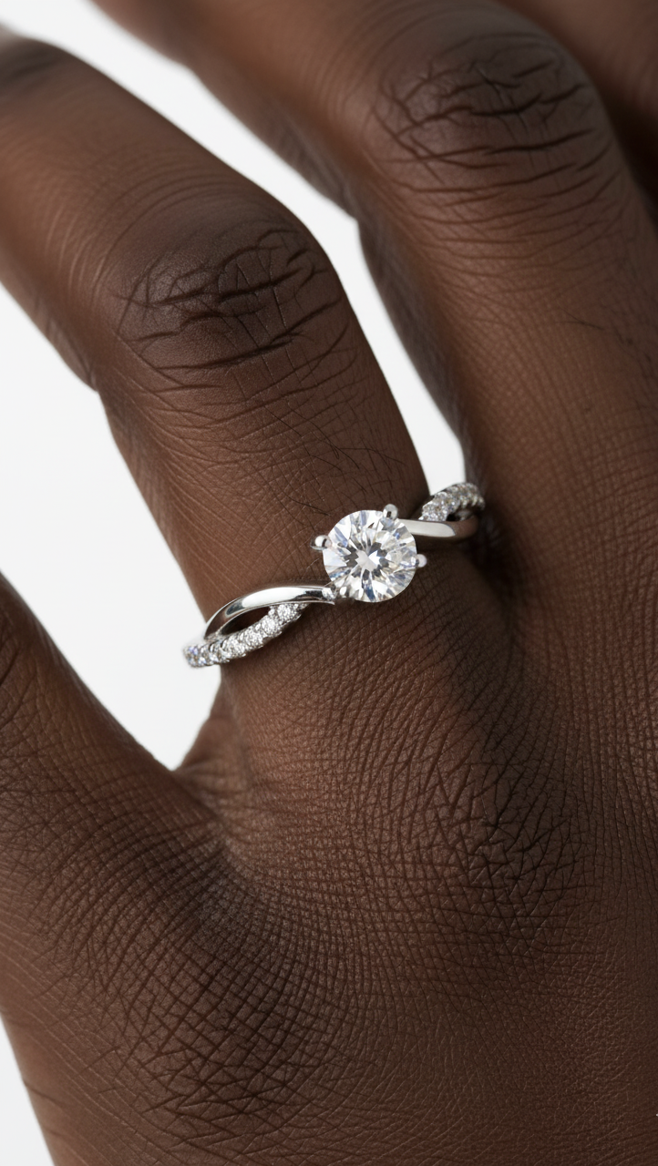 Twirling Brilliance Ring