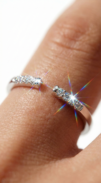 Refined Sparkle Ring