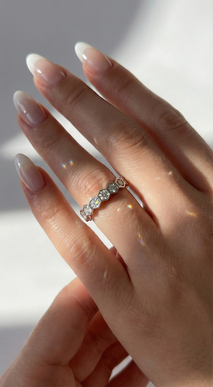 Hexa Hours Ring