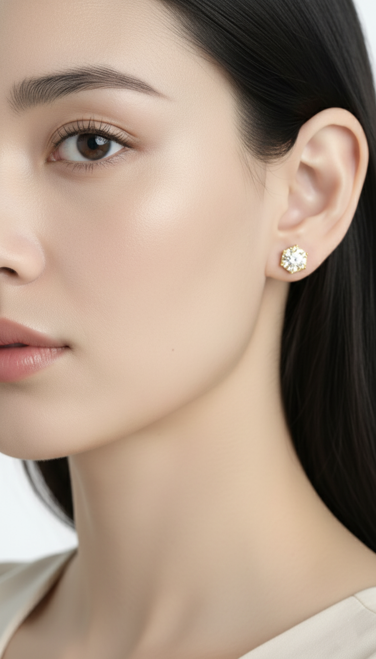 Space Snowflake Earrings