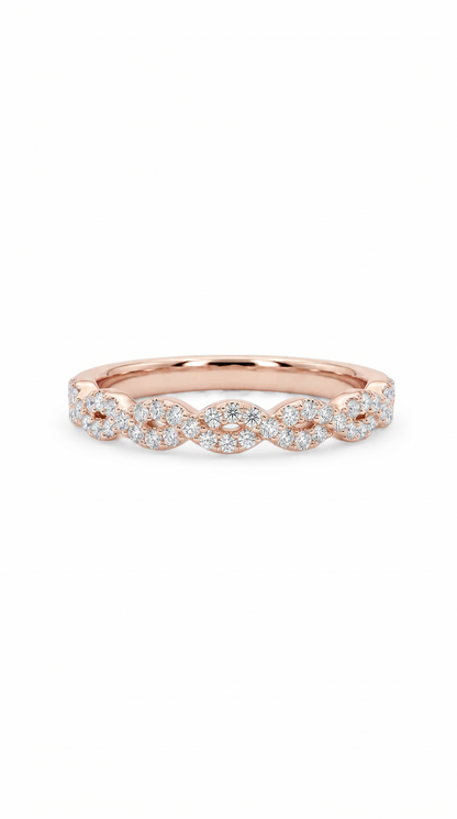 Sparkling Swirl Ring