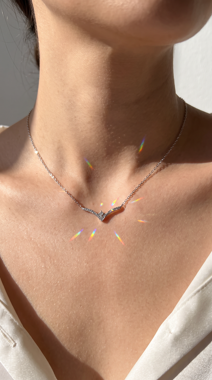 Chevron Wish Necklace