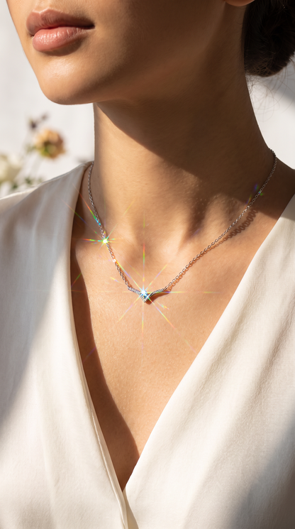 Chevron Wish Necklace