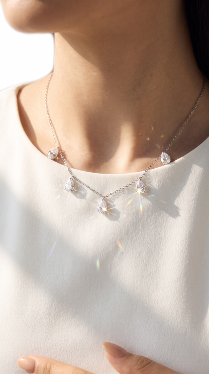 Crystal Rainfall Necklace