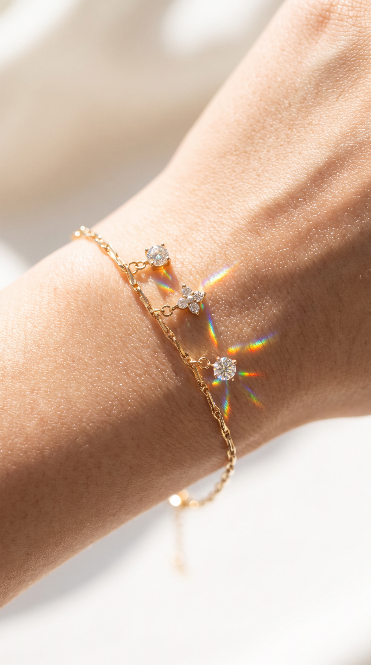 Dancing Drops Bracelet Gold