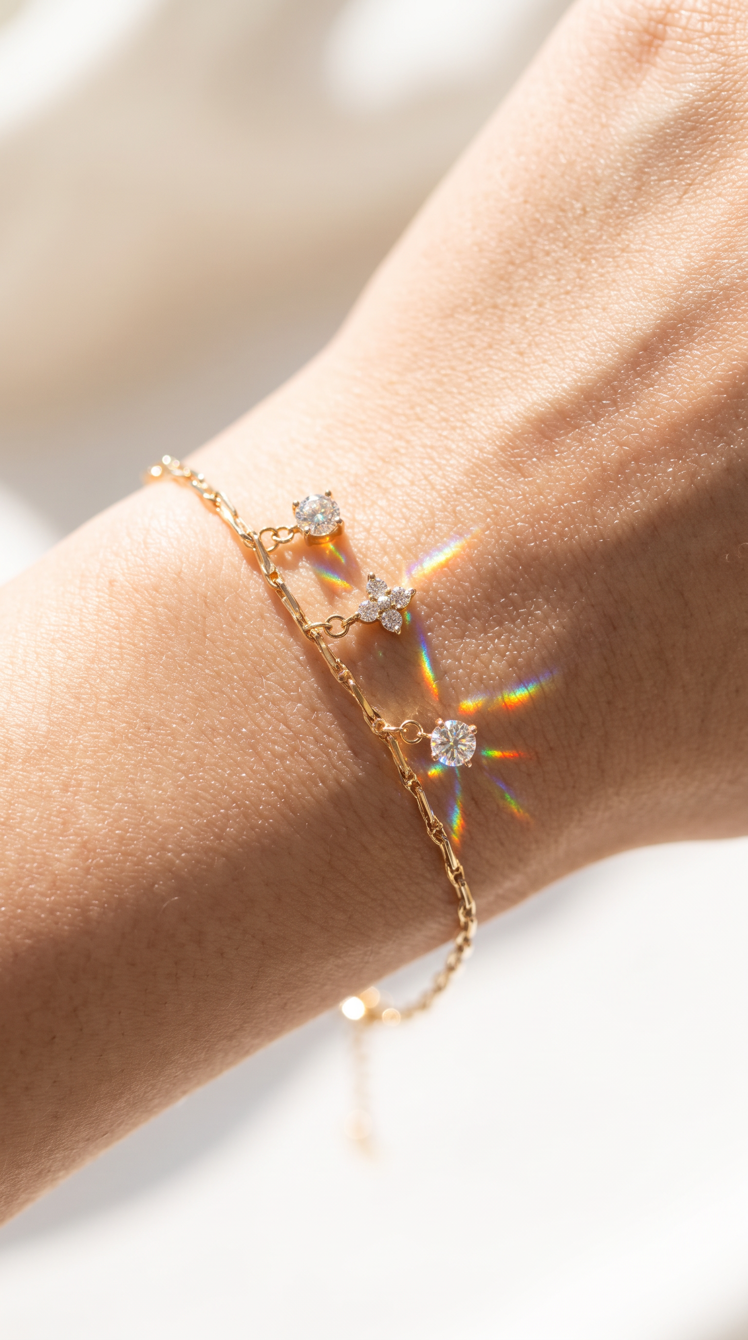 Dancing Drops Bracelet Gold