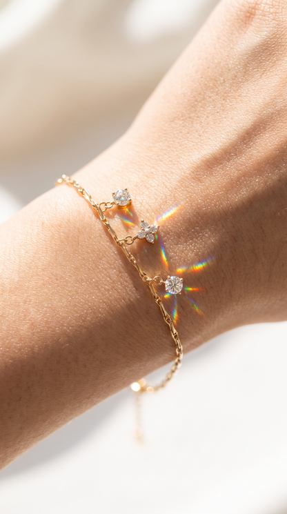 Dancing Drops Bracelet Gold