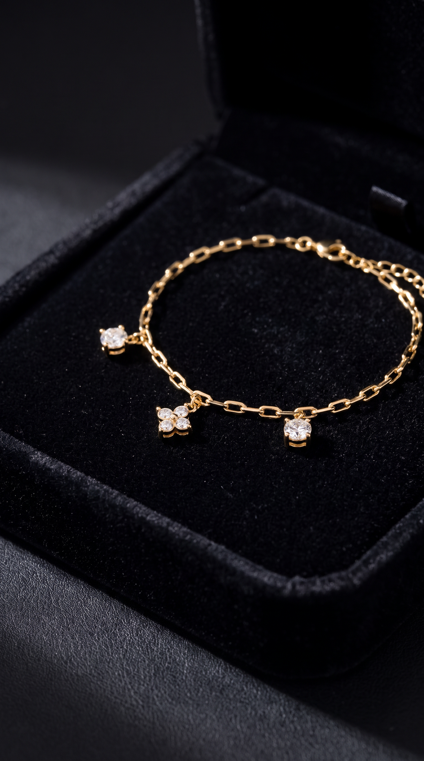Dancing Drops Bracelet Gold