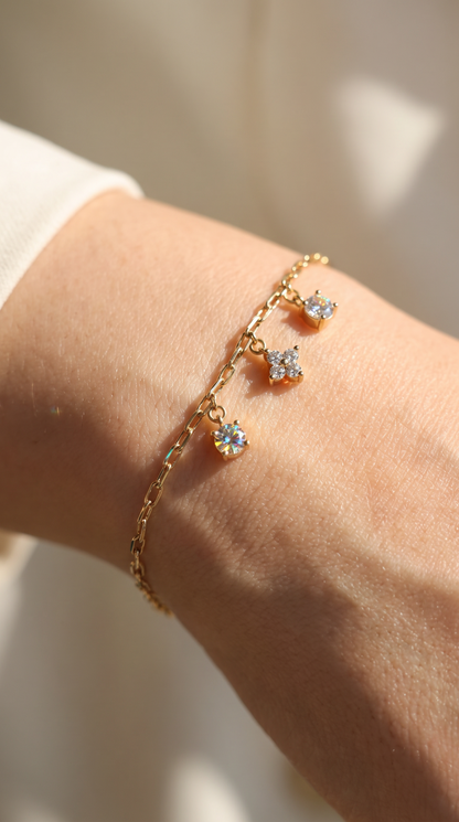 Dancing Drops Bracelet Gold
