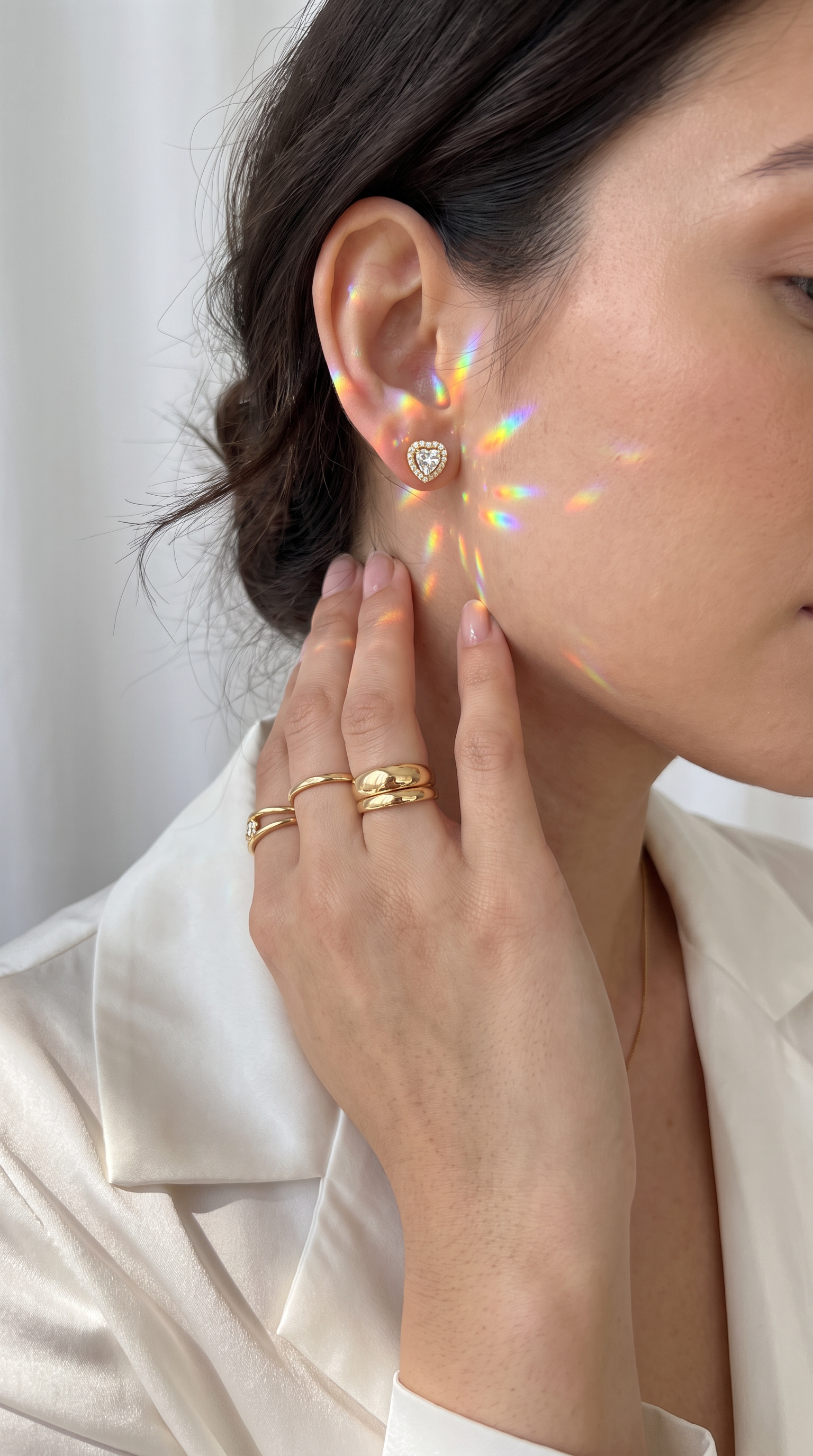 Devotion Halo Earrings Gold