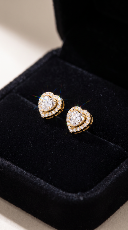 Devotion Halo Earrings Gold
