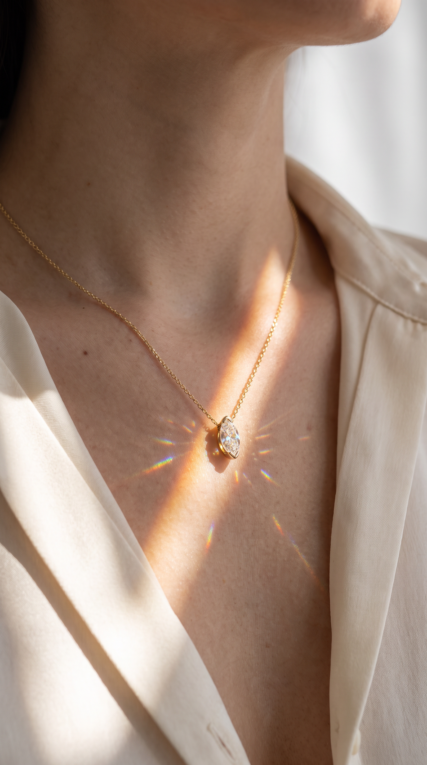 Enchanted Petal Necklace Gold