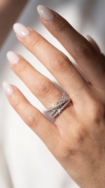 Entwined Infinity Ring