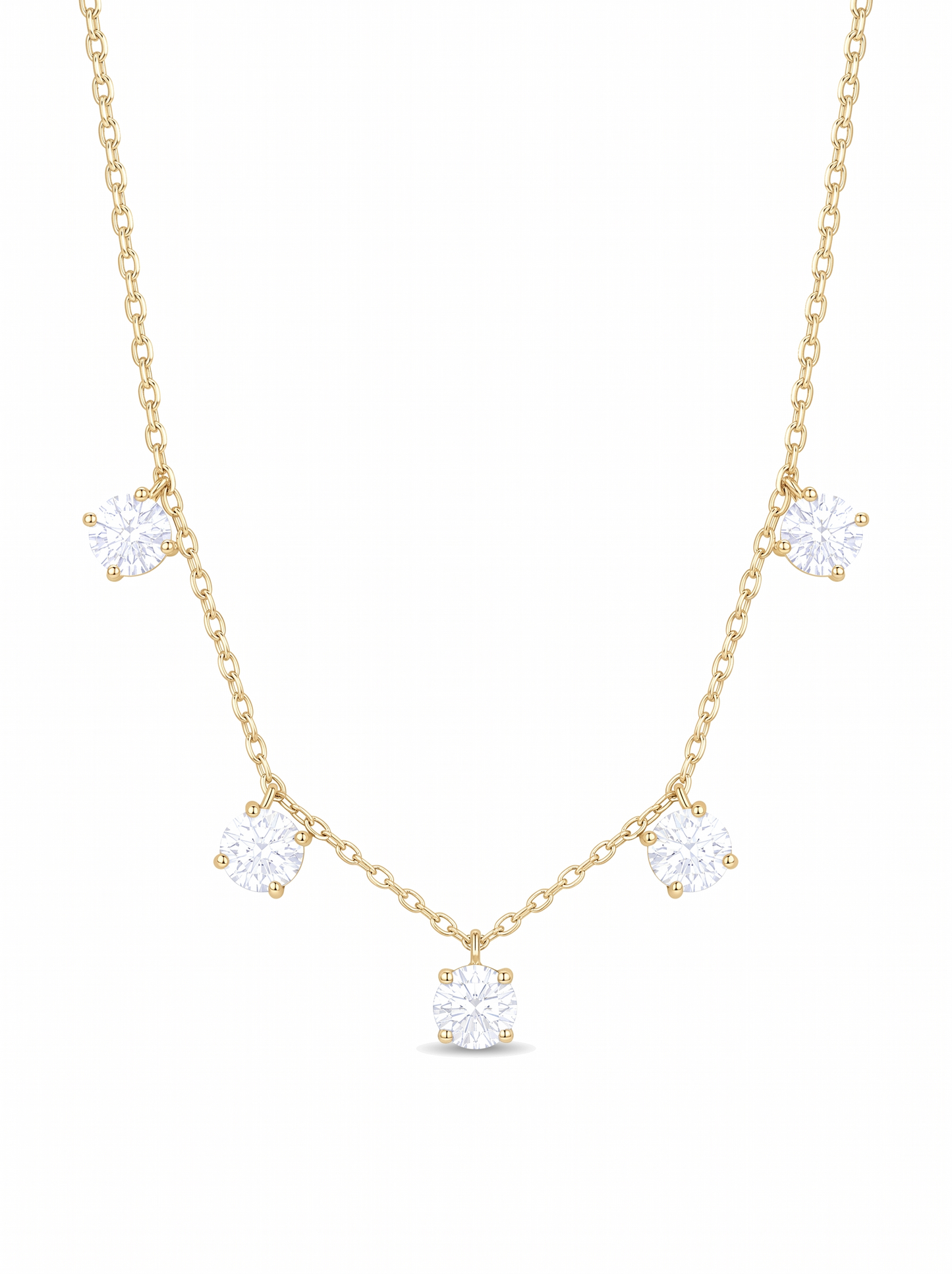 Falling Stars Necklace Gold