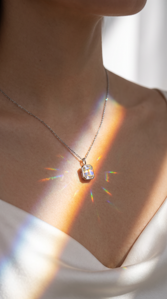 Frosted Prism Necklace