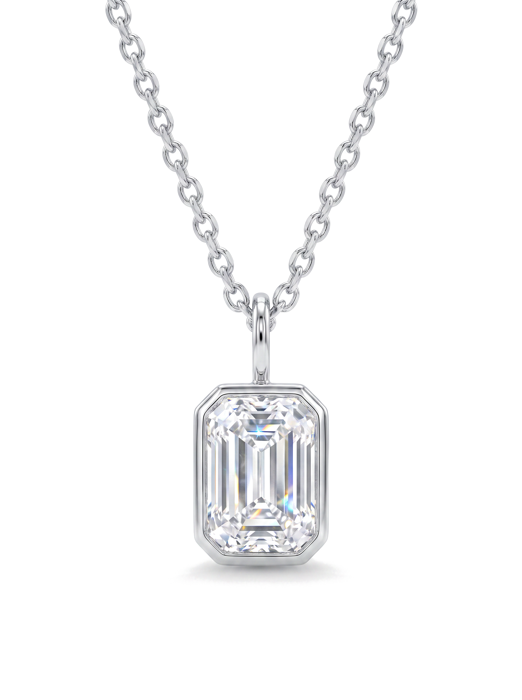 Frosted Prism Necklace