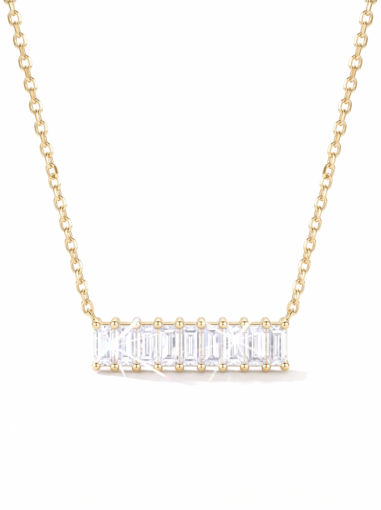 Frozen River Necklace Gold