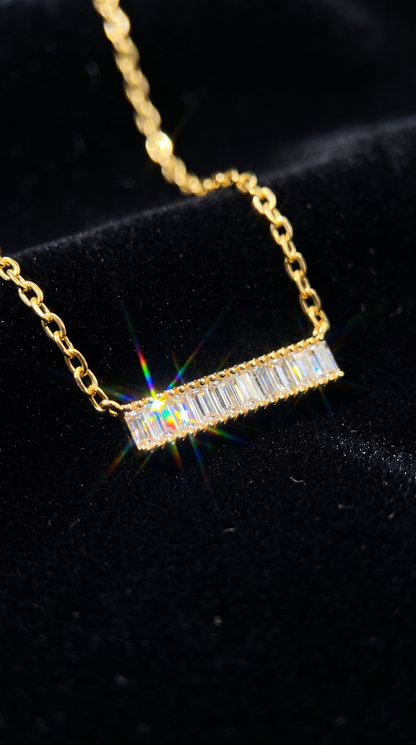 Frozen River Necklace Gold