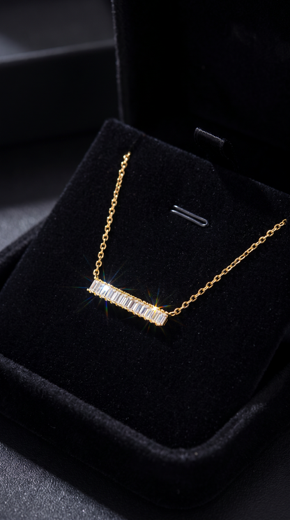 Frozen River Necklace Gold