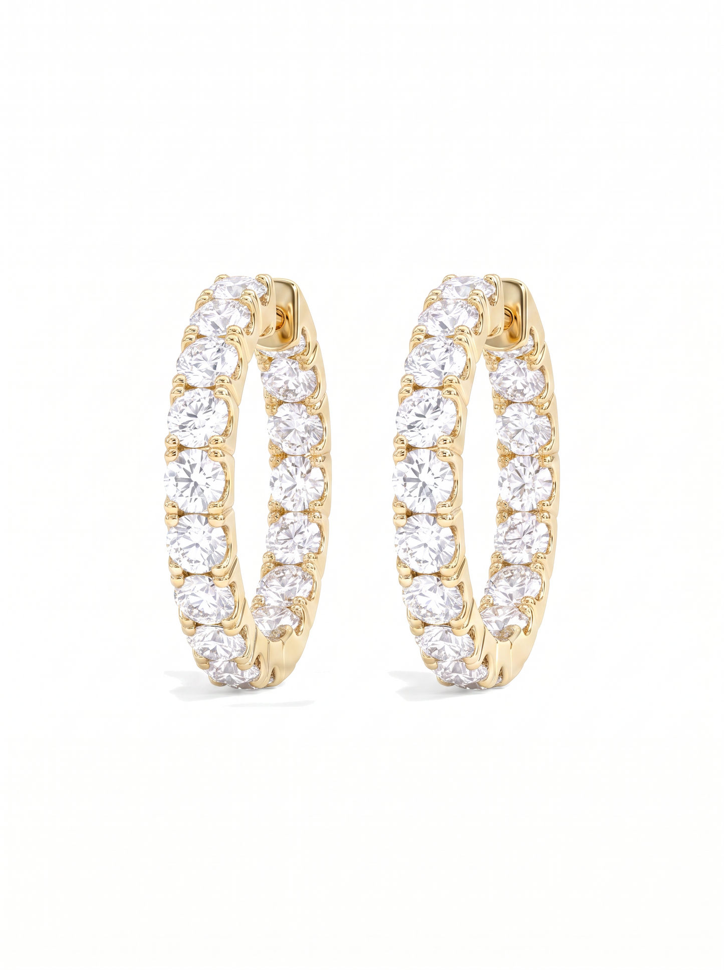 Infinite Sparkle Hoops Gold