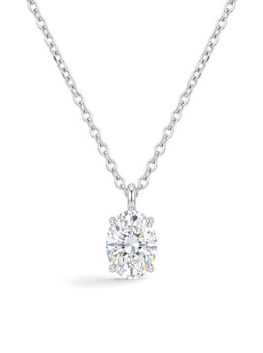 Moonglow Solitaire Necklace