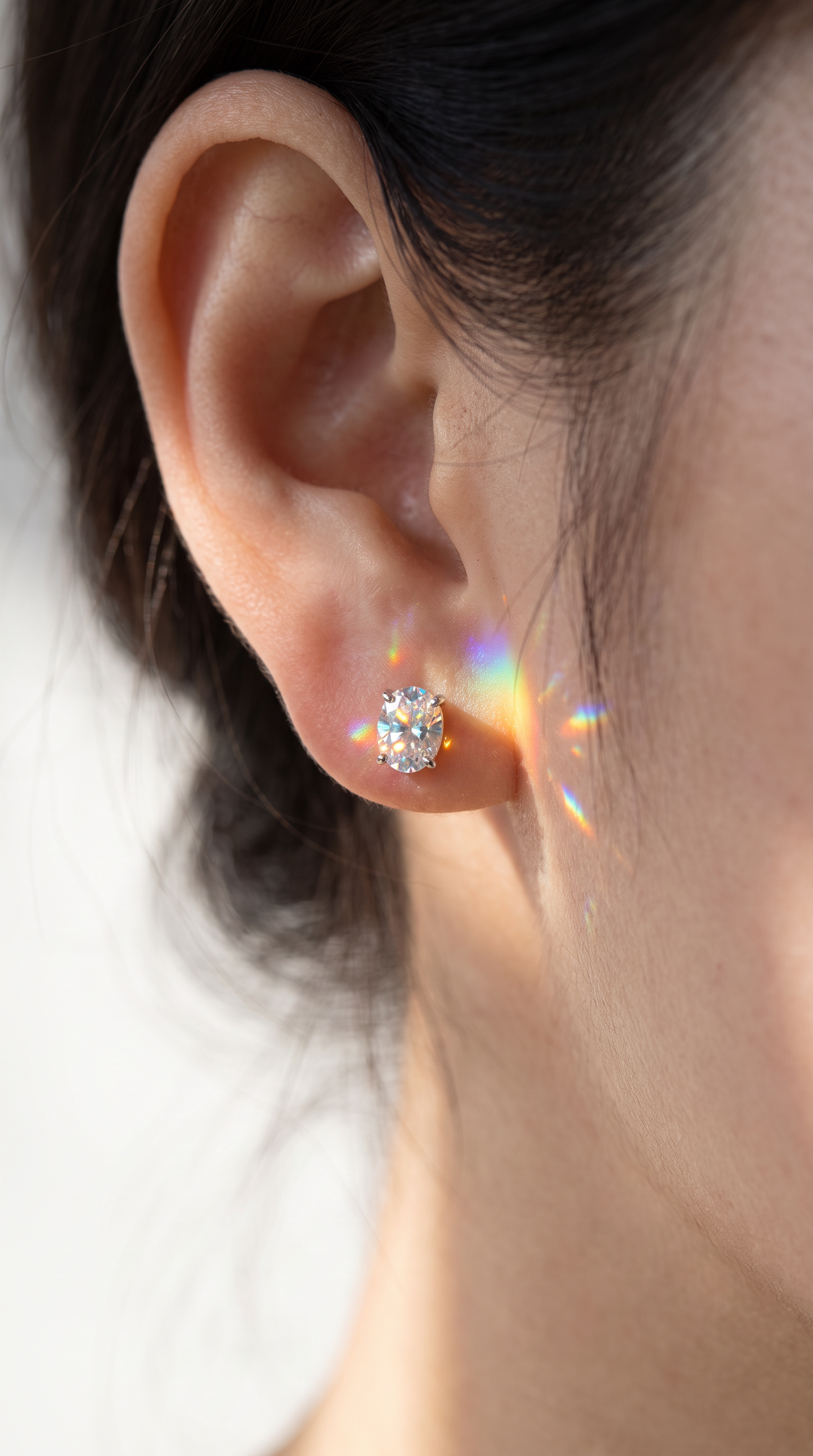 Moonlit Oval Earrings