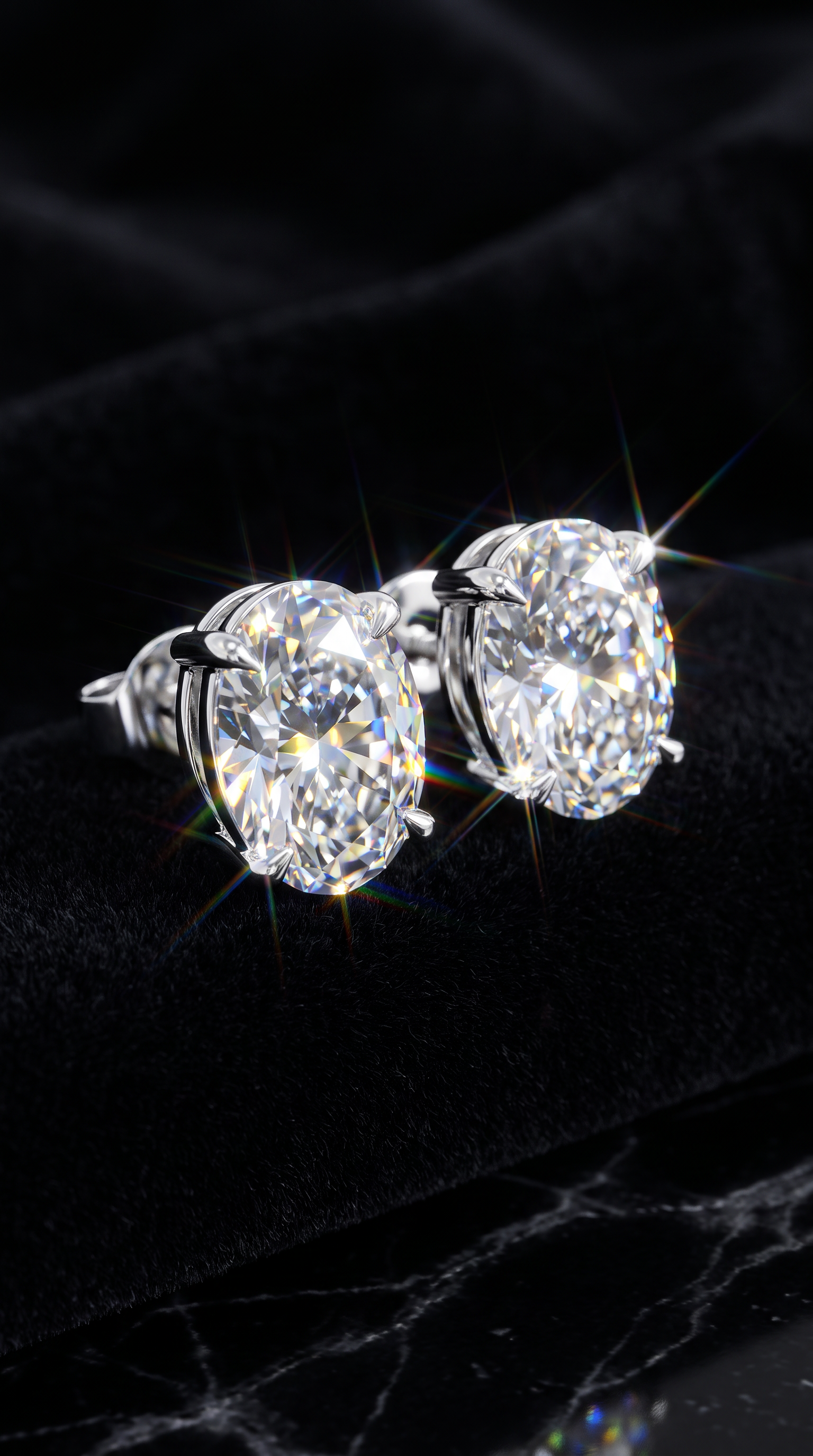 Moonlit Oval Earrings