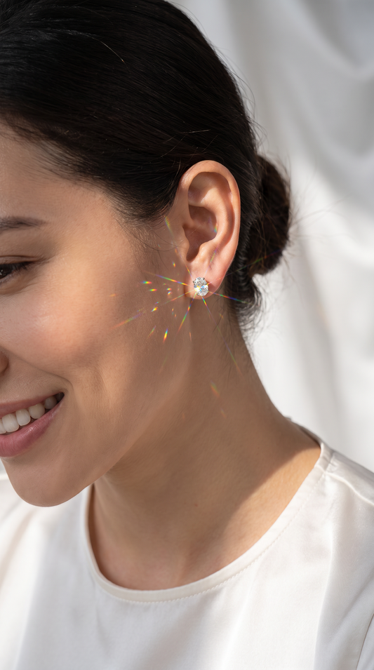 Moonlit Oval Earrings