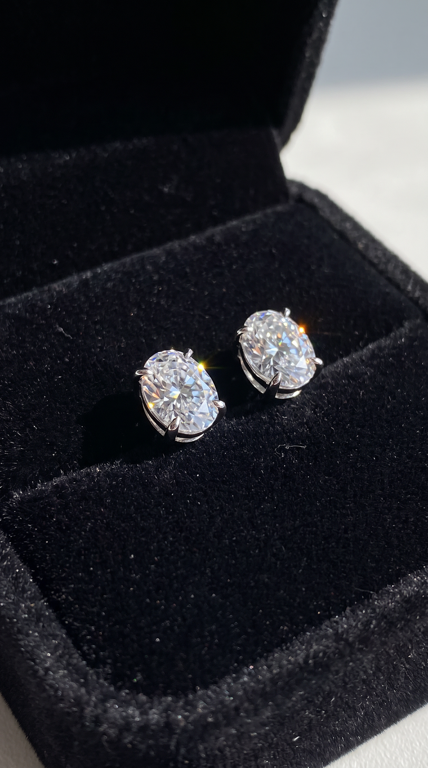 Moonlit Oval Earrings