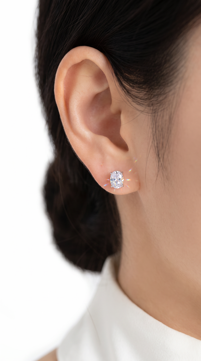 Moonlit Oval Earrings