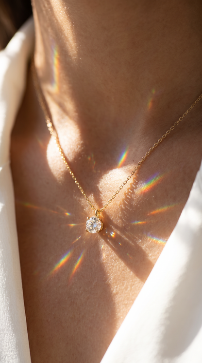 North Star Necklace Gold