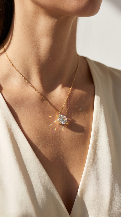 North Star Necklace Gold
